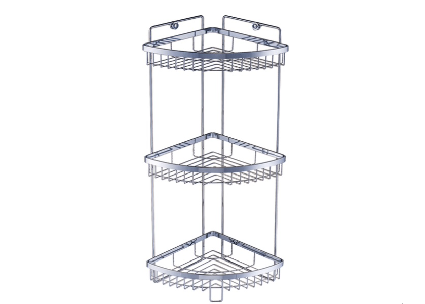 CS2535B - 3 Tier Corner rack, Stainless steel 304 (18-8)